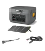 Комплект Зарядно устройство Biolite BaseCharge 1500 + 2 x Соларен панел BioLite Solarpanel 100 + Кабел BioLite 12V Car Charging Cable 10 FT + Кабел BioLite 4 X 1 Solar Chaining Cable